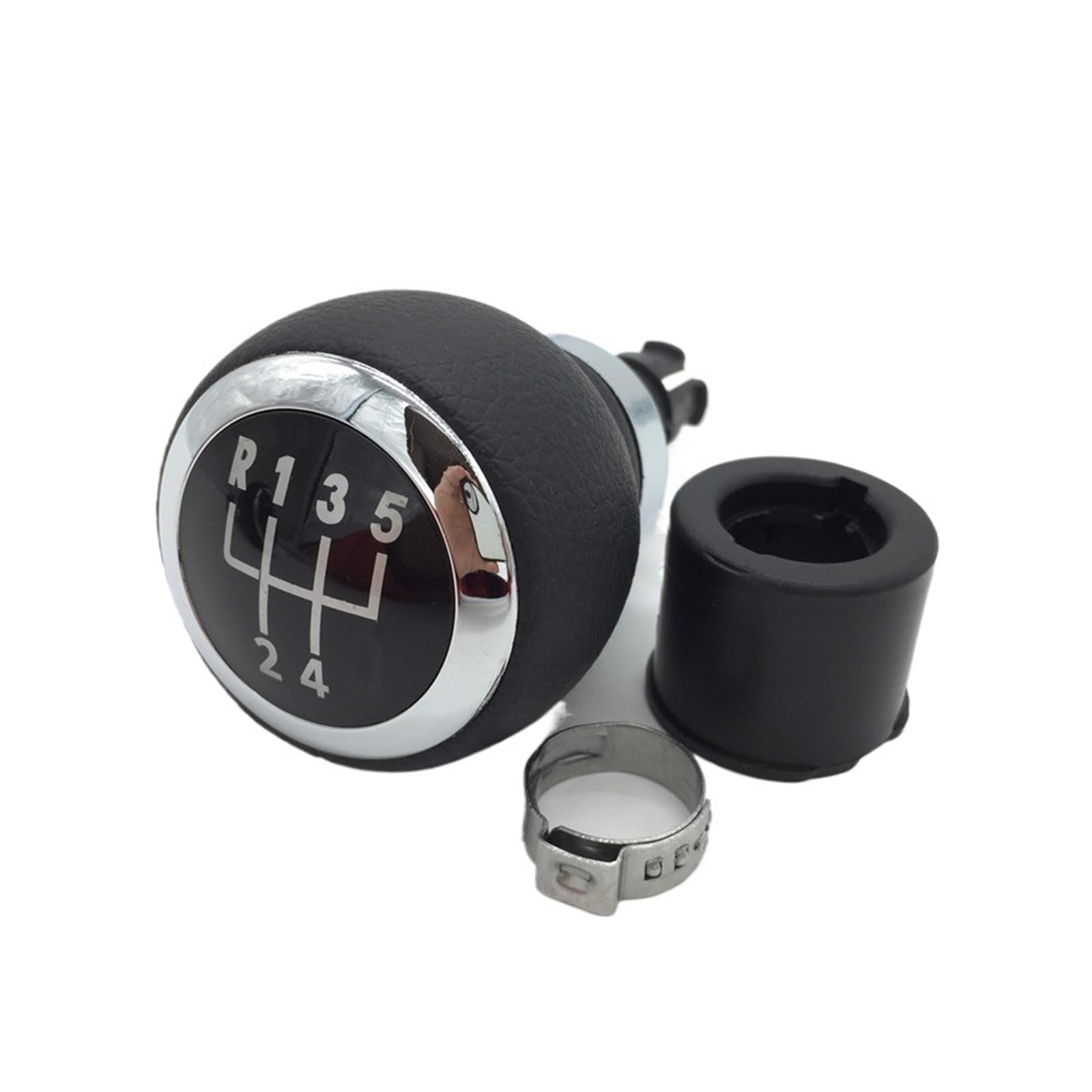 Valtorencia 5/6 Speed Gear Shift Shifter Cover,Fit for Volkswagen/VW/Passat B6 2005-2011 Knob Lever Gaiter Boot Collar Shift knob Handle(5 Speed Gearknob)