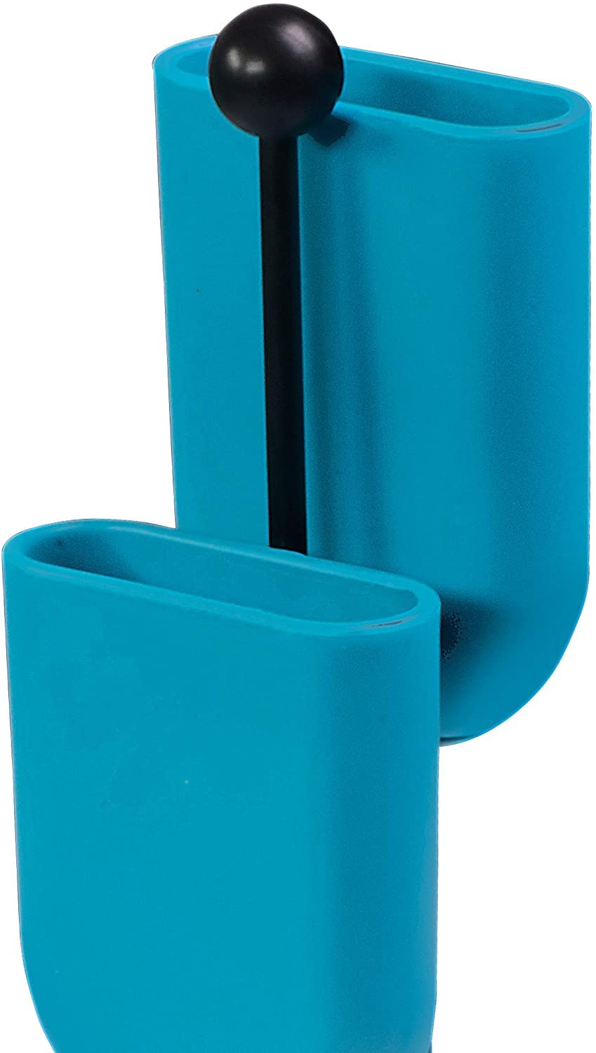 Halilit Hi-Lo Agogo Bell. High-end Hand Percussion Musical Instrument. Percussionists of All Levels. Teens & Adults. Sturdy & Built to Last (Blue)