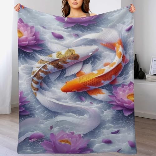Couverture poisson pour voyager et cocooning sur votre canapé - 2