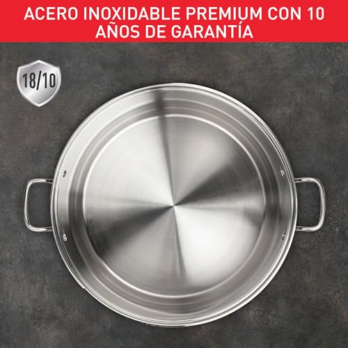 Miniatura 5 de Tefal Duetto - Juego de 3 Ollas 16/20/24 cm + Cazo 16 cm + 3 Tapas, Apto inducción, Thermo-Fusion, Marcas medición, Apto lavavajillas y horno, Acero inoxidable