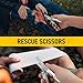 BIBURY Mini Multitool BI2052A, 8 in 1 Keychain EDC Scissors w/Window Breaker, Seat Belt Cutter, Bottle Opener for Outdoor Survival, Multi Tool Cool Gadget TSA Approved, Valentines Day Gift for Him