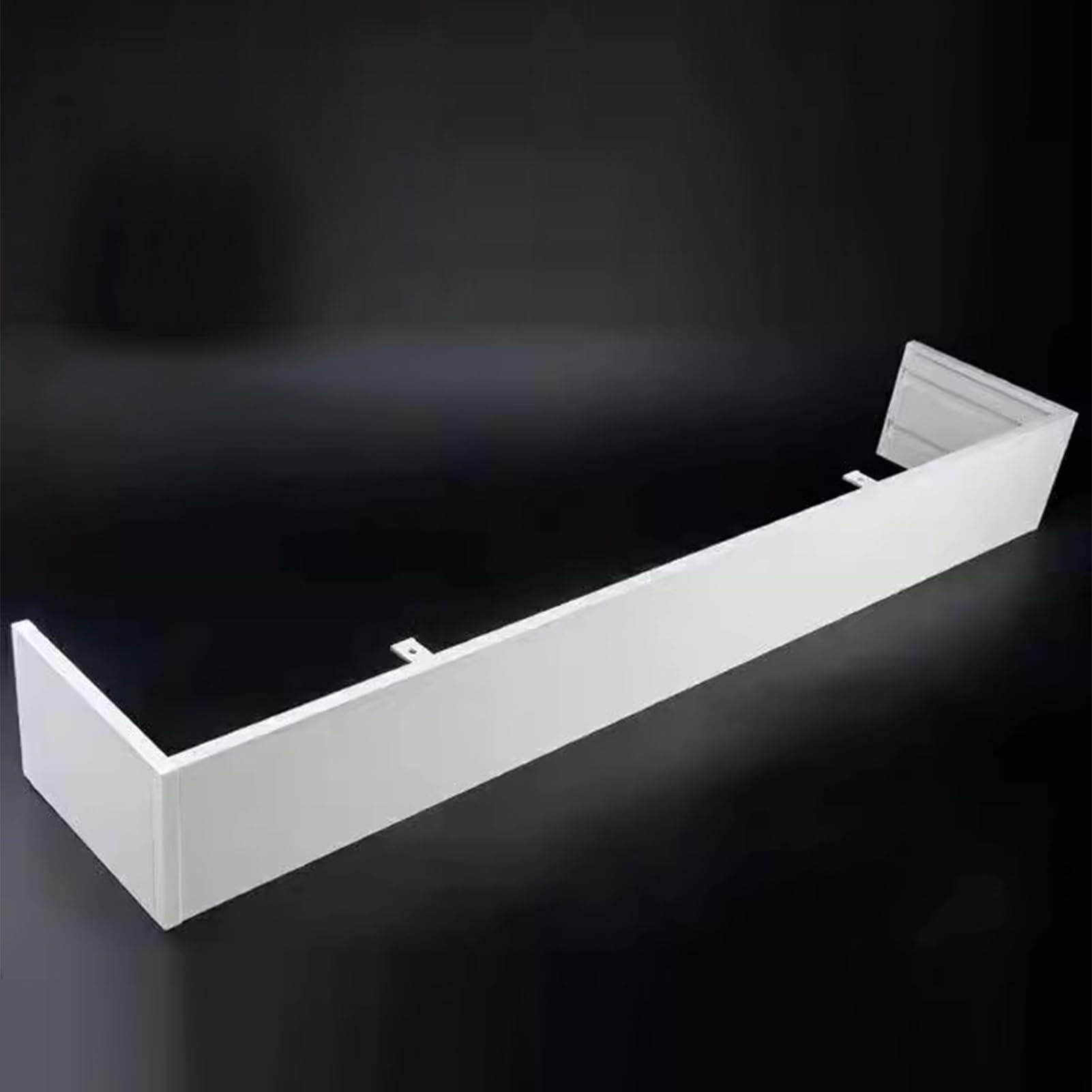 Cantonnière occultante en aluminium élégante cassette design pour haut plafond