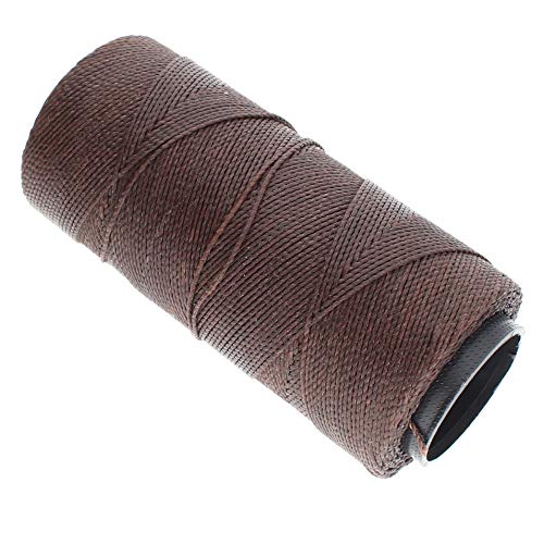 The Beadsmith Knot It Waxed Polyester Cord, Cedar Brown Color, 0.7mm Diameter, Light Wax, 144 Meters (472 Feet) Per Spool - Image 2