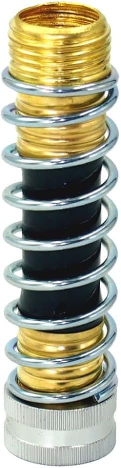 DOITOOL Anti-Bending Garden Hose Connector 4.40X1.18X1.18In Water Joint Splitter with Spring Protection for Irrigation System Leak-Free Seal Easy Install