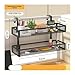 KAJHSTLOZ Workstation Desktop Storage Rack, Office Desk Basket, Tiered Rack, Office Desktop Wall-Mounted Storage Rack