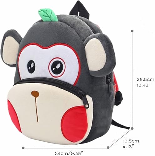 Miniatura 2 de Mochila para niños y niñas, bonita bolsa de felpa suave para niños pequeños de dibujos animados de animales pequeños, mini mochila pequeña para