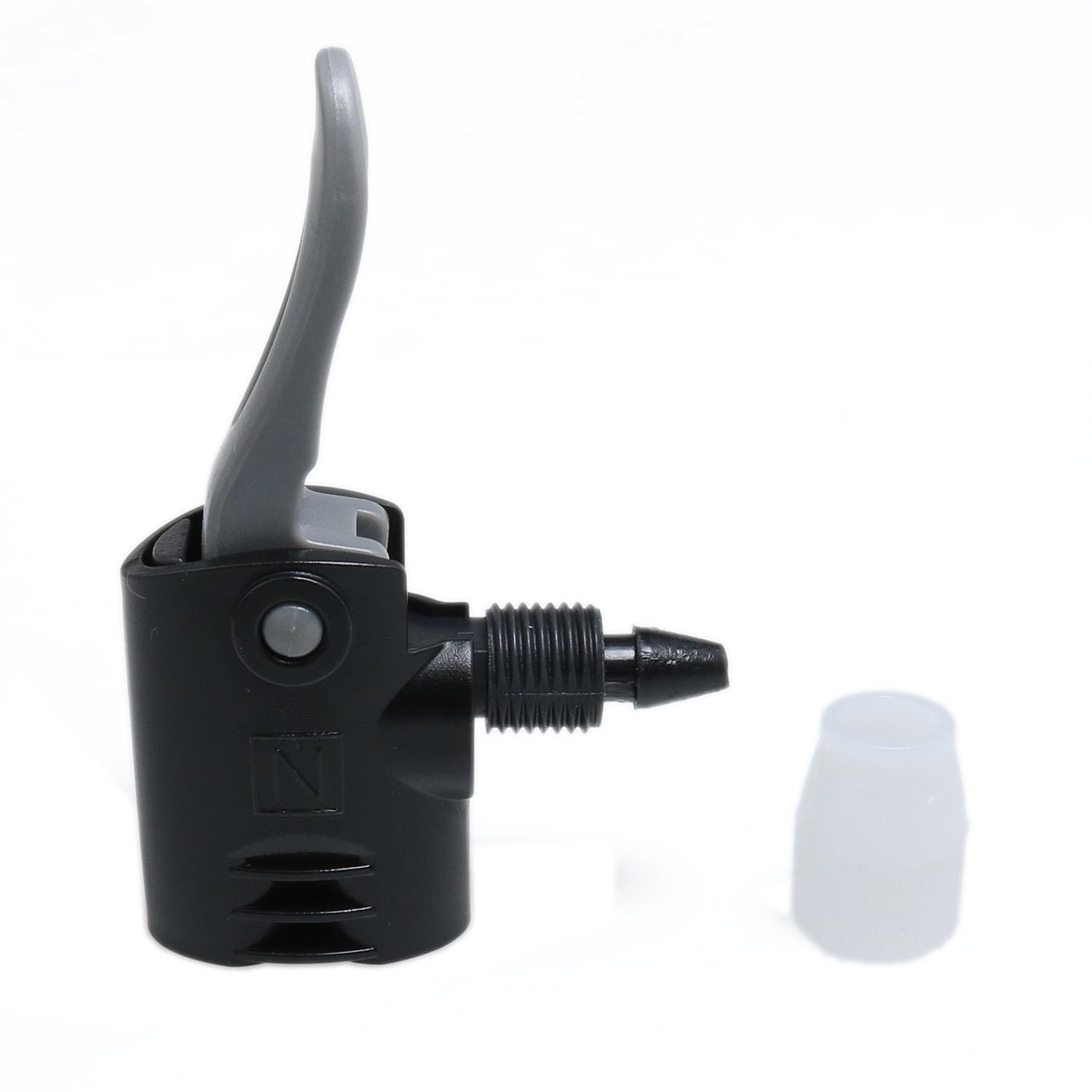 Meuey Lyot Black Dual Head Bike Pump Adapter Valve Quick Pump Fitting Replacement Nozzle Tire Valve Connector Valve Adapter 2PCS