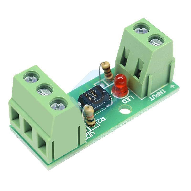 12V 1 Channel 1CH Optocoupler Isolation Isolated Board Module Rail Holder PLC Processors 80KHz PC817 EL817 Drive Motor Inverter