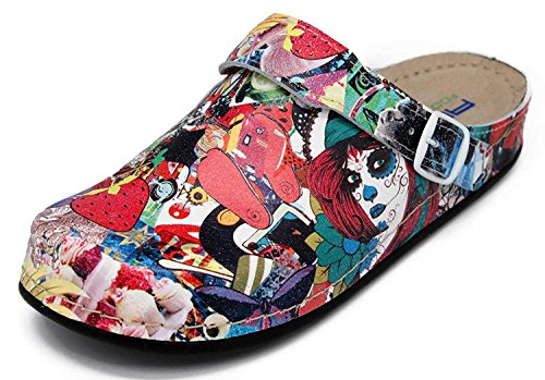 Preisvergleich Produktbild AWC Damen Tiefbett Sandale, Schwarz, 39 EU