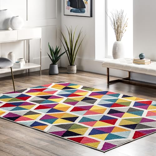 Tapete Multicolor 4'1" x 6' de Polipropileno miniatura 1