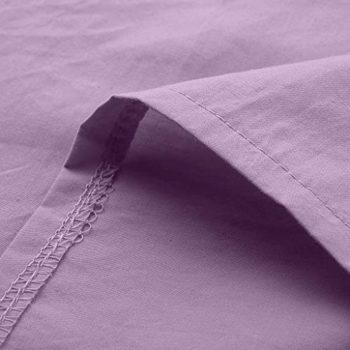 Camiseta regata feminina de linho e algodão HIRIRI com gola V e sem mangas para o verão, cor lisa, c