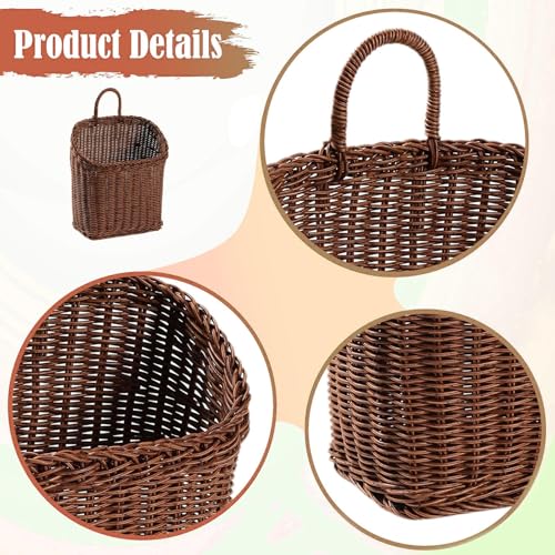 Panier de rangement mural suspendu osier polyvalent style A