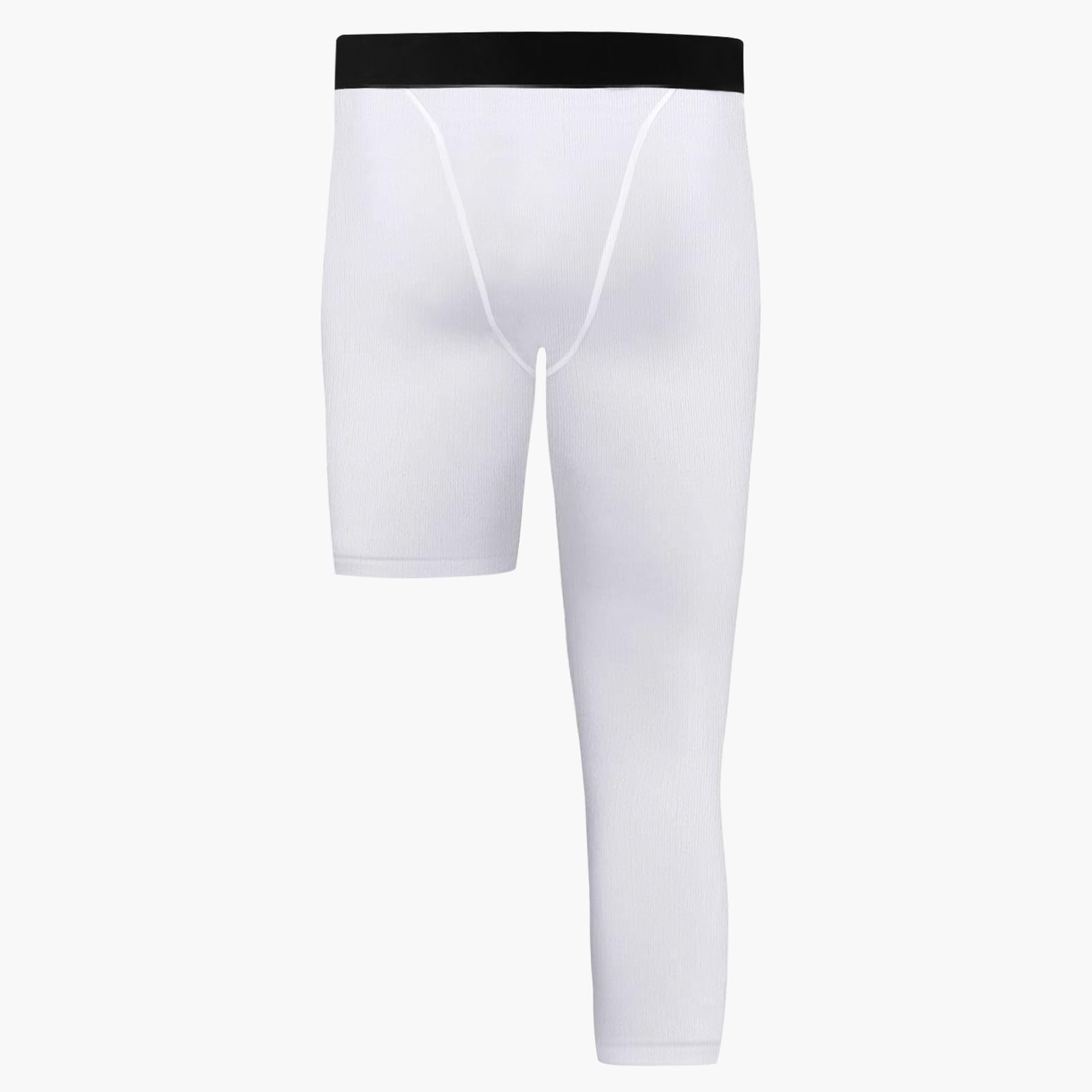 Valcatch Pantalon de Compression 3/4 Capris pour Garçons Jeunes, Legging Une Jambe, Couche de Base Athlétique pour Course Basket