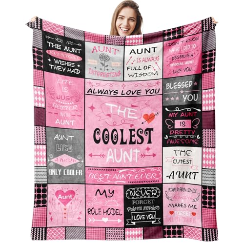 Gkyuobaly Aunt Gifts Gifts for Aunts Gifts for Aunts from Niece Nephew Auntie Birthday Gifts Best Aunts Ever Birthday Gifts Ideas Auntie Gift Ideas Gift for Birthday Blanket 50x60