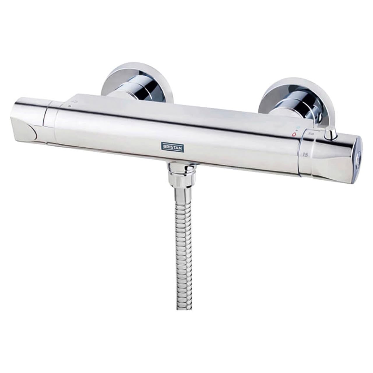 Bristan Artisan Thermostatic Shower Mixer Bar Valve, Scratch Resistant and Anti Scald, for All Plumbing Systems , Chrome Plated - AR2 SHXVOFF C
