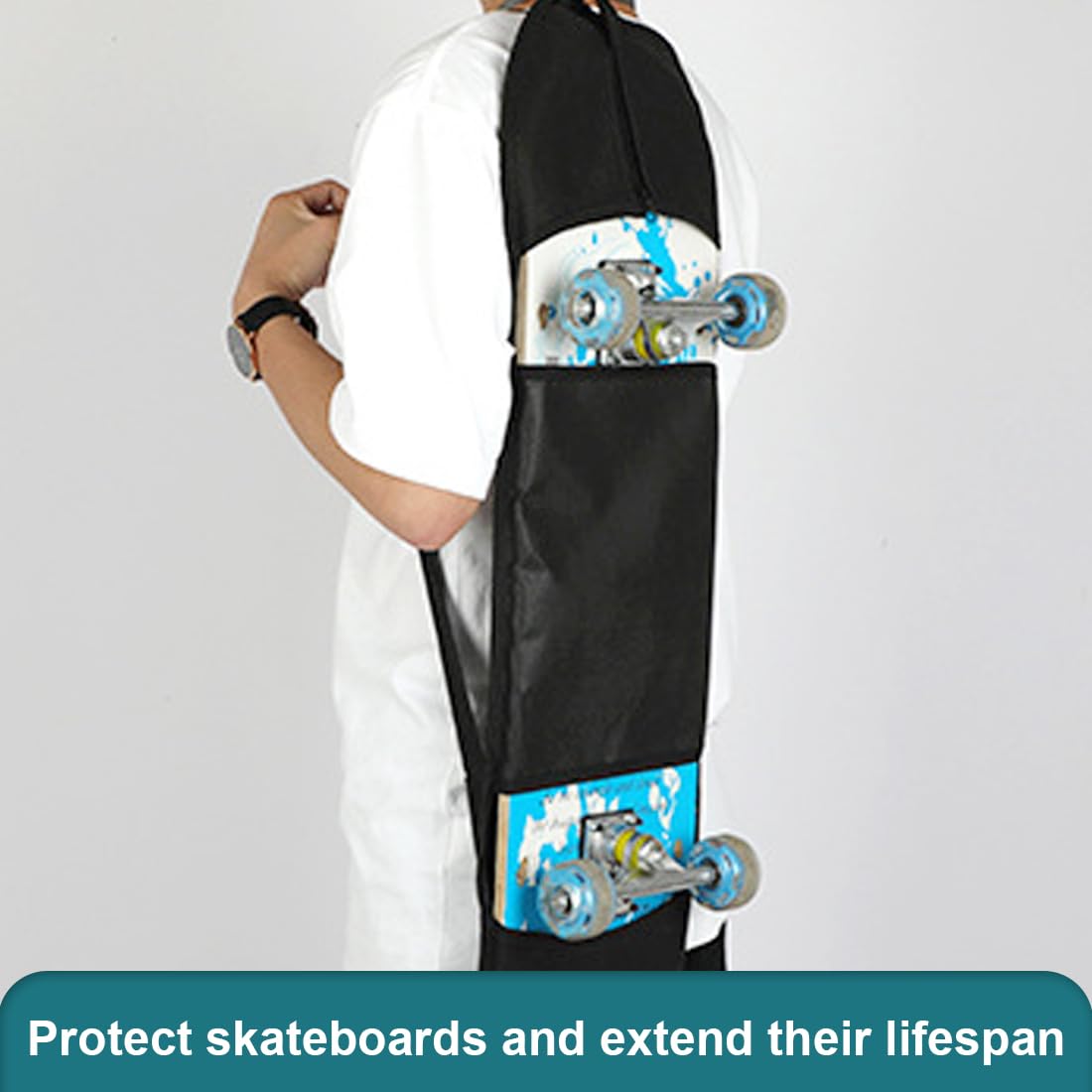 EIHI 1 Article 87 * 24CM Sac de Planche à roulettes, Skateboard Sac a Dos, Skateboard Housse de Protection, Sac à Dos pour Planches à roulettes
