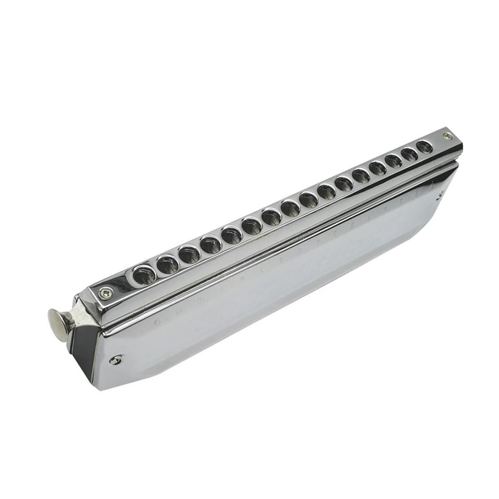 Armonica Blues Armonica Cromatica C Chiave 16 Fori 64 Toni | Chiave C armonica cromatica, armonica a bocca professionale a 16 fori e 64 toni(Boat shape)