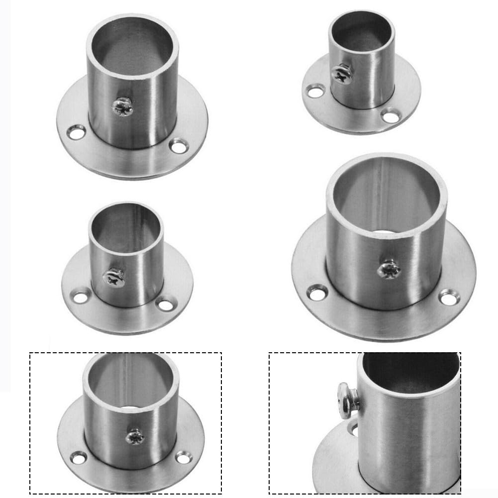 Bride murale en acier inoxydable poli pour fixation de tube pour diverses applications (25 mm)