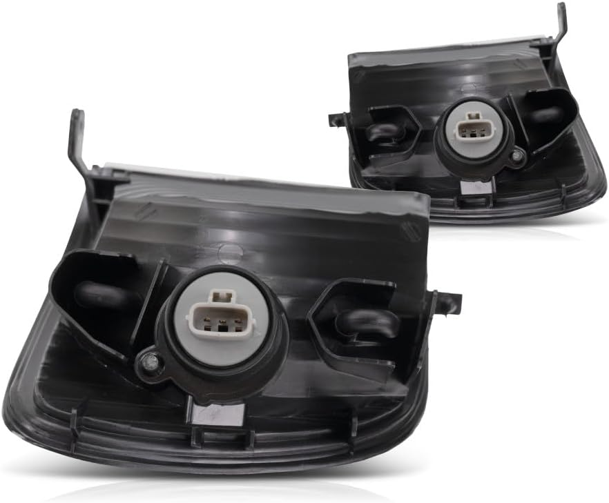 CarLights360: For 2001 2002 2003 Toyota Sienna Turn Signal Light Assembly Driver and Passenger Side Pair CE/LE/XLE Models | Amber/Clear Lens | w/Bulbs | DOT Certified | TO2530138 TO2531138