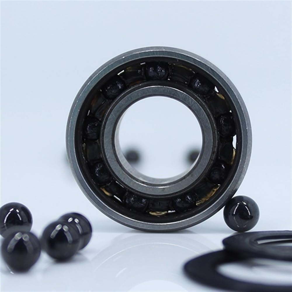 DUKUTS 6206-2RS Hybrid Ceramic Bearing 30 * 62 * 16 mm ABEC-1 (1 PC) Industry Motor Spindle 6206HC Hybrids Si3N4 Ball Bearings 3NC 6206RS