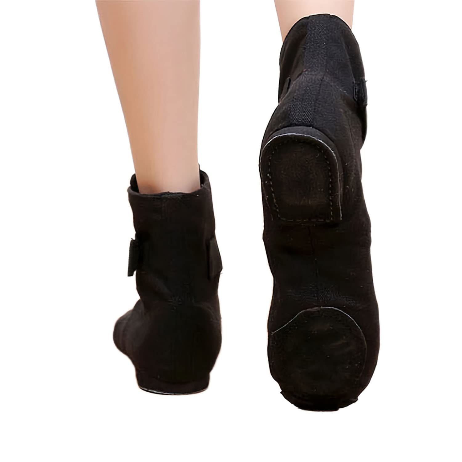 Modernes Chaussures de Jazz Danse Chausson de Ballet Boot Semelle Souple Yoga Gymnastique Split Plate Ballet Doux Toile Chaussons pour Femmes