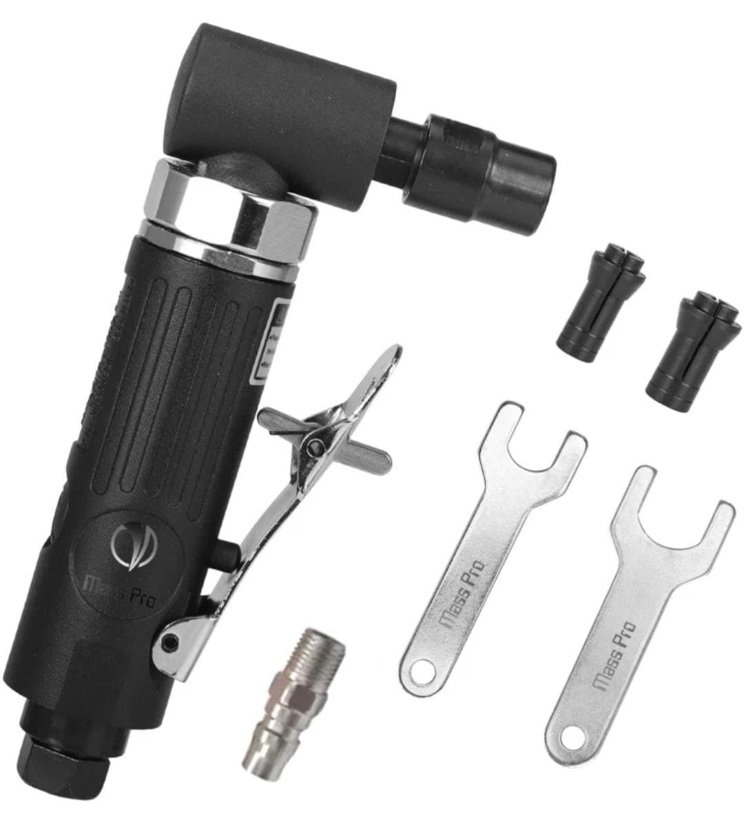 Mass Pro 1/4"~1/8" Right Angle Air Angle Die Grinder For Multipurpose Work Pneumatic_01 Rotary Tool (6~3 mm)