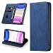 Produktbild Leaisan Handyhülle für iPhone 11 Hülle Premium Leder Flip Klappbare Stoßfeste Magnetische [Standfunktion] [Kartenfächern] Schutzhülle für iPhone 11 Tasche - Blau