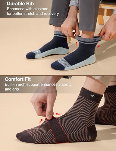 Image of Symbol Premium Men's Cotton Sports Socks Unisex | High Ankle Length | Odour-Free & Anti-bacterial | Cushioned Base | Available in Combo Packs