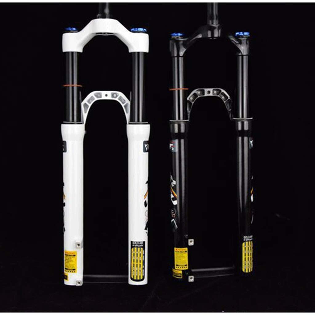 XC 26/27,5/29"Sospensione Bici Molla pneumatica Forcella MTB Freno a Disco Tubo Dritto 1-1/8" Corsa 120 mm Blocco Manuale Assale 9 mm QR