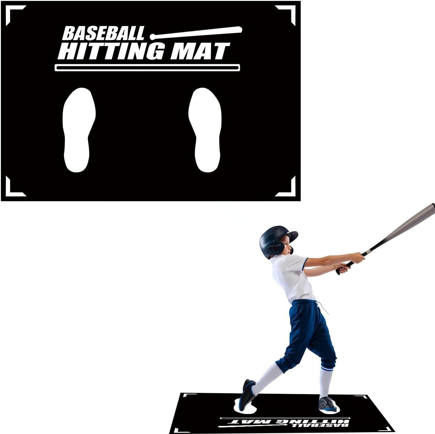 GeRRiT Baseball Hitting Mat,Posture Correction Batting mat