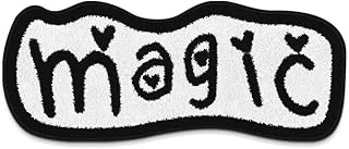 NIOKIT Funny Letter Print Bath Shower Mat Non Slip Small Bathroom Rugs,Cute Fun Irregular Living Room Rug,Soft Microfiber Runner Area Rugs for Bedroom Bedside Doormat Home Decor(39" X 79",Magic)