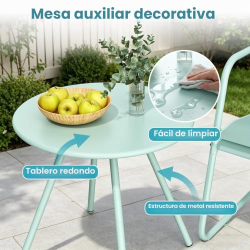 Muebles de jardín para balcones pequeños que evitan el calor excesivo 6