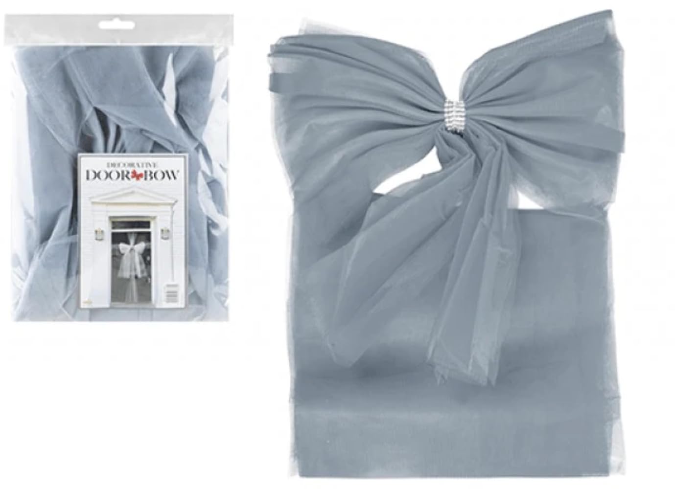 PMS 502103S Luxury DIY Boor Bow | Silver | Pack of 1 Accessory