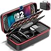 Switch 2 Case for Joy-con 2 2025 Nintendo 2 & 2021 OLED & 2017 Original, Rysker Nintendo Switch 2 Case with 28 Game Holders, Hard Shell Switch 2 CarryingCase for Nintendo Switch 2 Joycon & Adapte