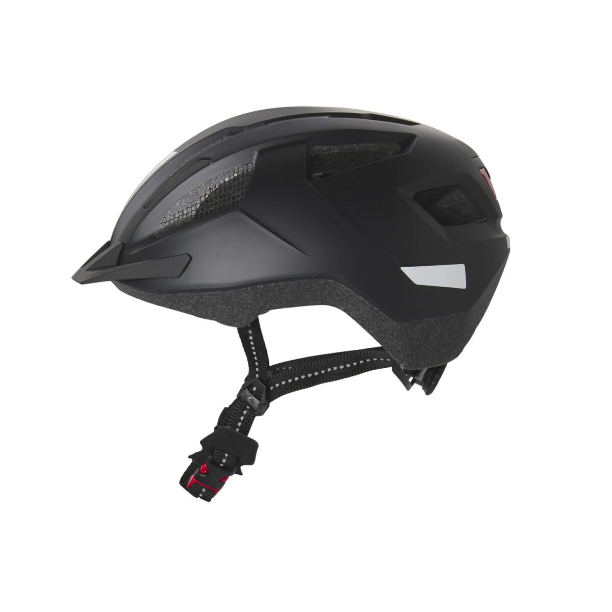 Crivit Fahrradhelm für Damen & Herren, abnehmbares Rücklicht, Insektenschutz (Schwarz, S-M) Sport & Freizeit