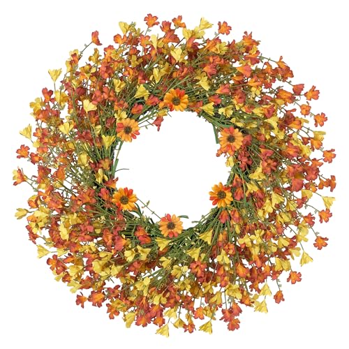 24 Inch Large Spring Wreaths for Front Door Daisy...