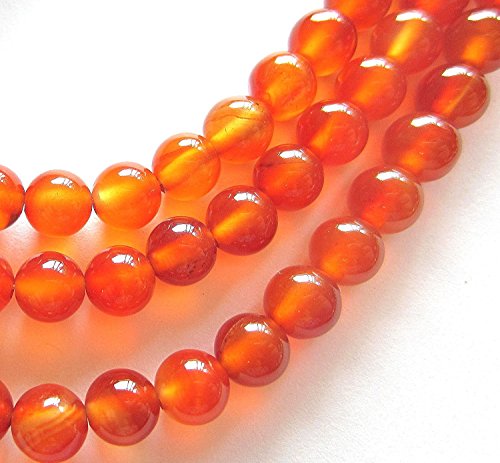 Cornaline naturelle perles rondes 7-8mm pour créer vos bijoux bohèmes