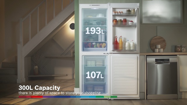 Bosch Home & Kitchen Appliances KGN34NWEAG Serie 2 Freestanding