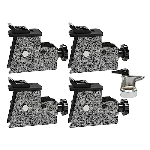 AGULIUM 4Pcs Tire Changer Adapter with a Bird Head Tool, Tire Changer Clamps for 1.73'' Standard Jaw Claw, Motorcycle ATV Car Adapter for Tire Changers, Steel Tire Machine Adapter