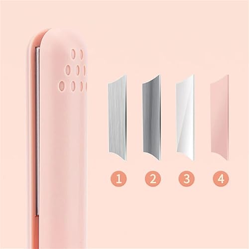 Miniatura 5 de Mini rizador de doble propósito, mini alisador de pelo y rizador 2 en 1, fuente de alimentación USB, rizador de viaje, alisador de pelo portátil