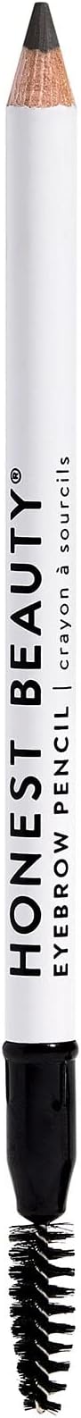 Honest BeautyEyebrow Pencil, Soft Black with Jojoba Seed Oil | Buildable & Blendable | EWG Certified + Dermatologist & Ophthalmologist Tested & Cruelty Free | .039 oz.