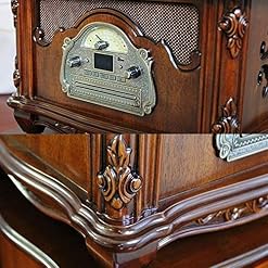WSMLA Record Player Retro Turntable, All in One Vintage phonographe Nostalgique Gramophone avec Copper Horn, Haut… - Les Beatles, Paul McCartney, John Lennon, RIngo Starr, George Harrison WSMLA Record Player Retro Turntable, All in One Vintage phonographe Nostalgique Gramophone avec Copper Horn, Haut… – Image 6