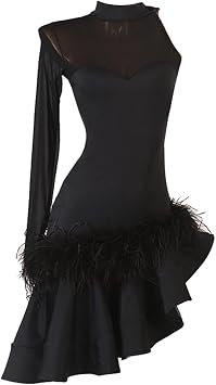 JRUIA Latin Dance Competition Dresses Womens Ballroom Performance Costumes Tango Cha Cha Clothes Fishbone Skirt for Samba