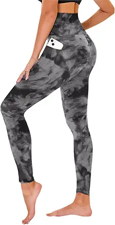 High Waisted Leggings for Women - No See Through Tummy Control Cycling Workout Yoga Pants with Pockets Reg & Plus