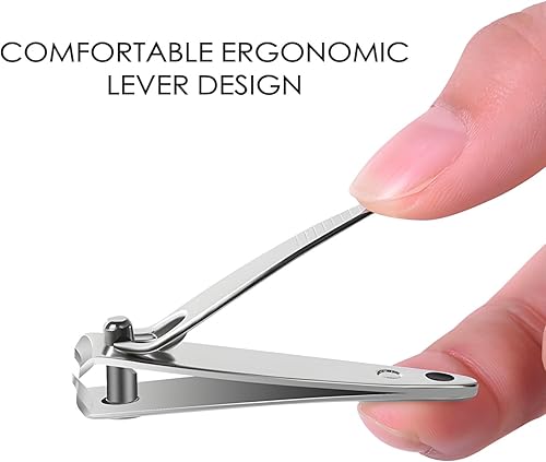 Miniatura 3 de Juego de cortaúñas de 120 piezas, cortaúñas planas de acero inoxidable, manicura, pedicura, resistente, plateado, pequeño, recortador, portátil, a