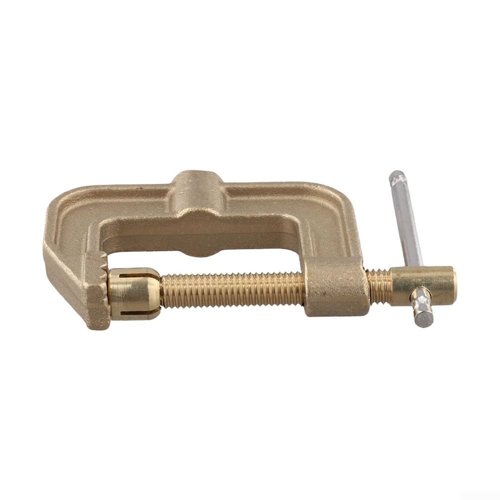 Kit adaptador giratorio de abrazadera de tierra de soldadura 1000A y 500A abrazadera C de tierra, accesorio de conexión a tierra de latón de rotación 360 para corte MIG TIG