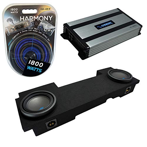 Harmony Audio Compatible with 2002-2013 Chevy Avalanche Underseat Alpine Bundle Type S S-W10D2 Dual 10