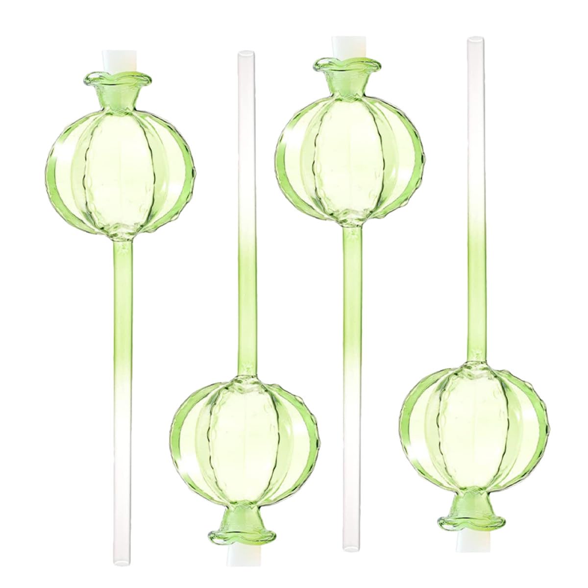 Lot de 4 Globes D'arrosage Automatique en Verre Transparent Forme Cactus pour Plantes et Fleurs, Système D'arrosage pour Jardinage à Domicile et Pots