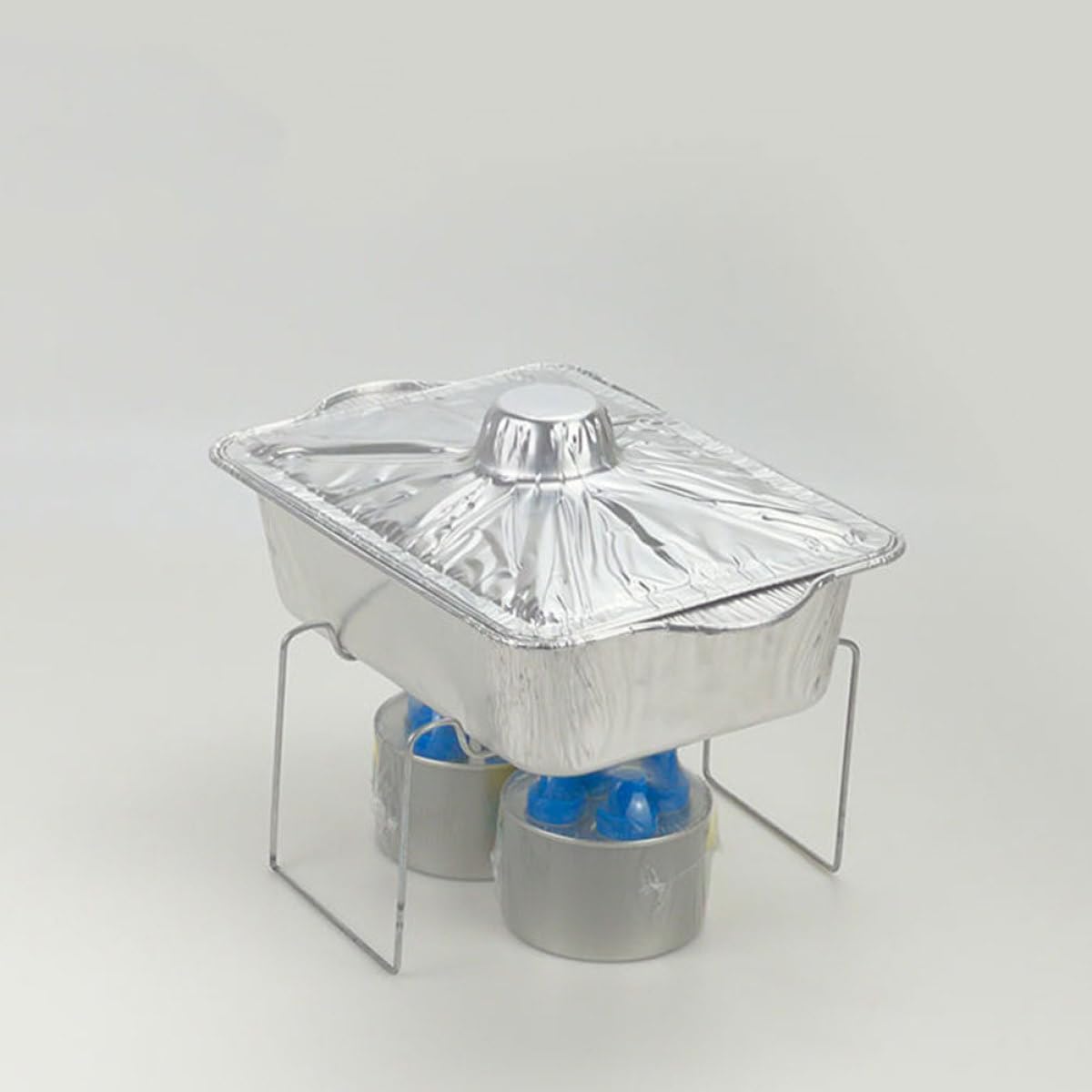 Aluminum Foil Baking Pan with Lid 2500ml Silver for Oven
