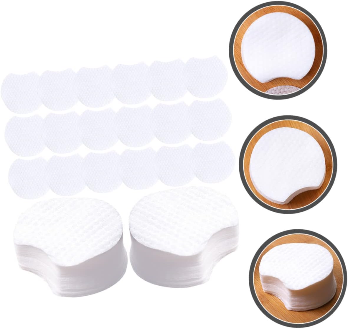 900Pcs Round Shape Makeup Remover Pads Thick Face Cleaning Pads for Daily Use